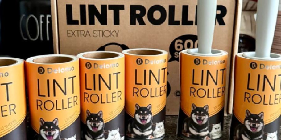 Lint Roller 5-Pack + 5 Extra Refills Just $9.92 on Amazon | Perfect for Pet Hair