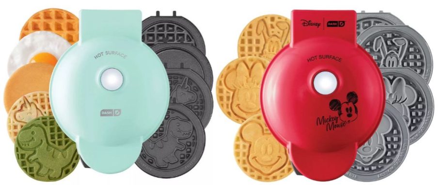 two different dash mini waffle makers