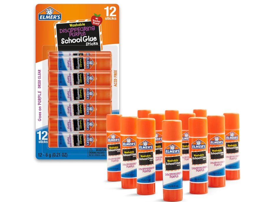 stock image of Elmers glue 12 pack