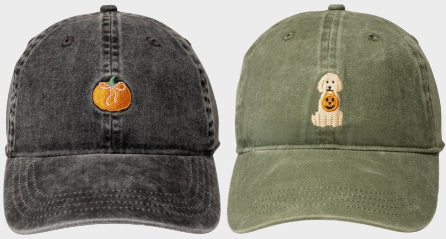 fall themed baseball caps