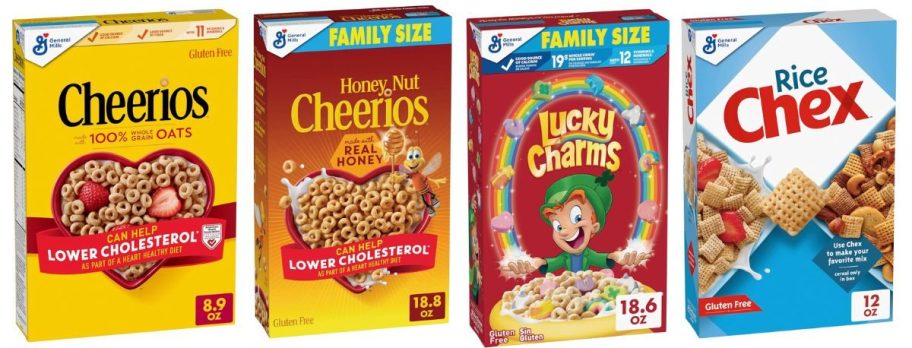 four General mills cereals