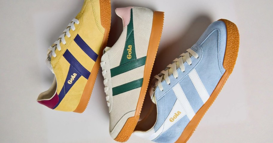 3 Gola sneakers in different colors