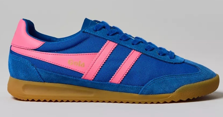a blue and pink women's Gola sneaker