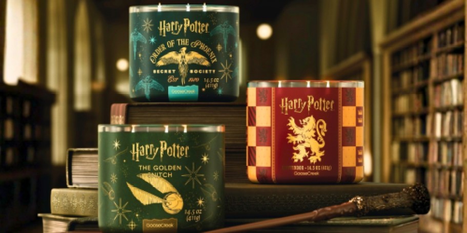 Goose Creek 3-Wick Candles Just $11.99 | Harry Potter, Peanuts, Little Debbie, & More