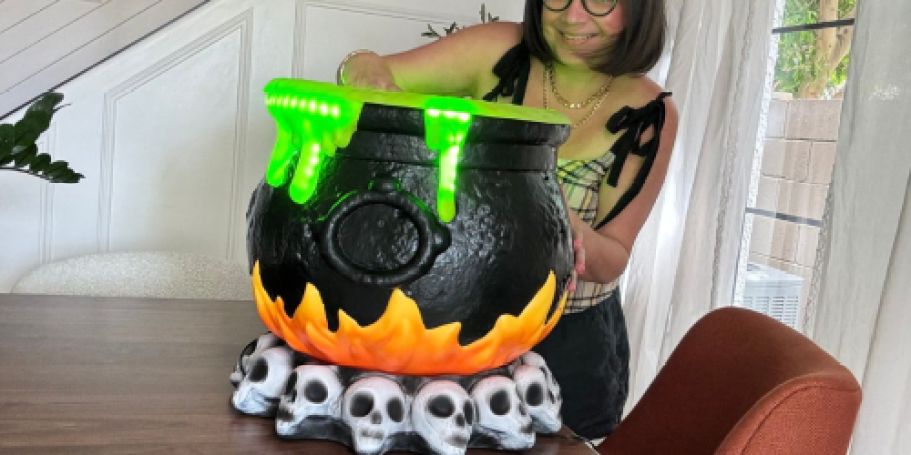Light-Up 10″ Cauldron Candy Bowl Only $27 on Target.com