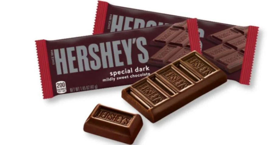 2 small Hershey bars