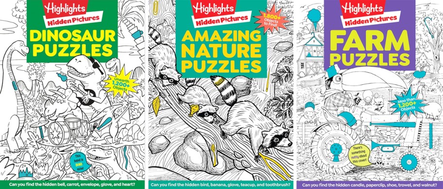 three Highlights Hidden Pictures books