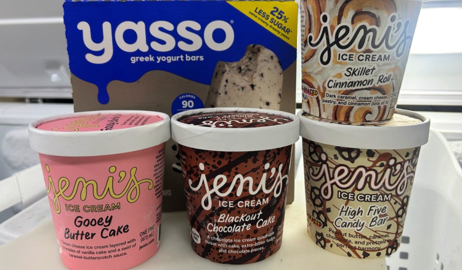 variety of ice cream treats