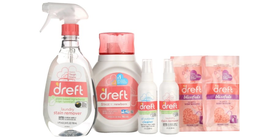 Items in the Dreft Bundle of Bliss Baby Gift Set