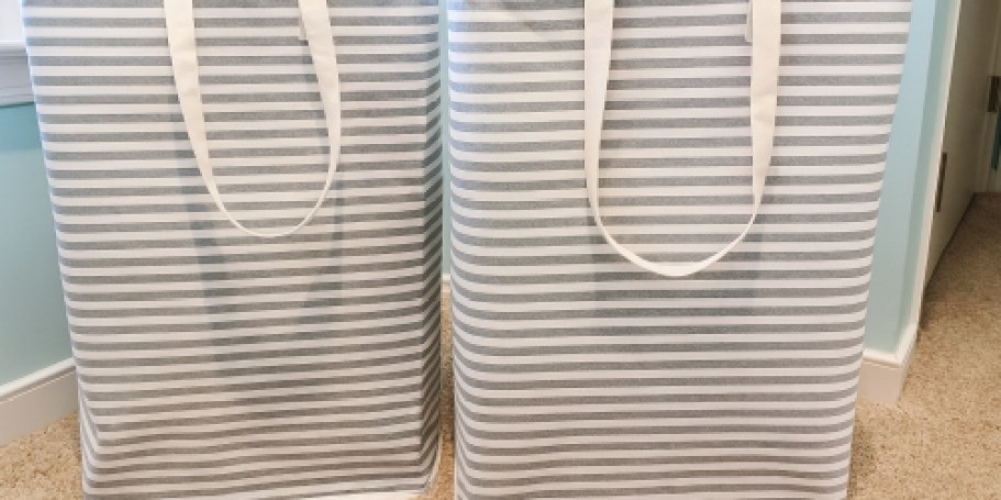 TWO Collapsible Laundry Hampers Just $9.99 on Amazon (Reg. $20)