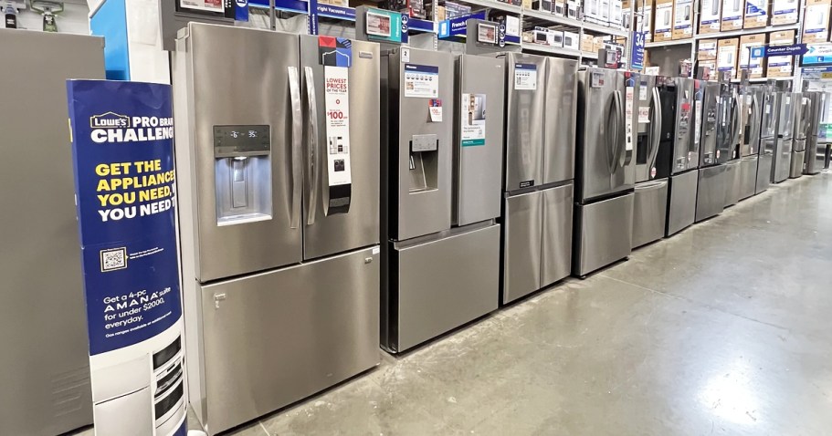 Up to 50% Off Lowe’s Appliance Sale: 3-Door Refrigerator Just $1,499 + More!