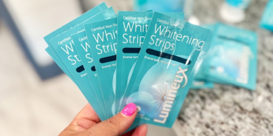 Lumineux Teeth Whitening Strips 21-Pack Just $26 Shipped on Amazon | Peroxide-Free Formula