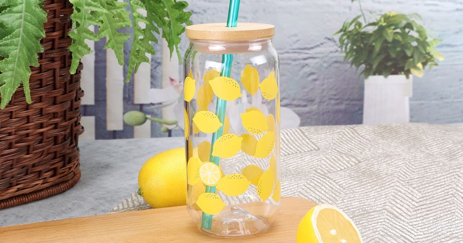 Mainstays Lemon Can Shaped Tumbler