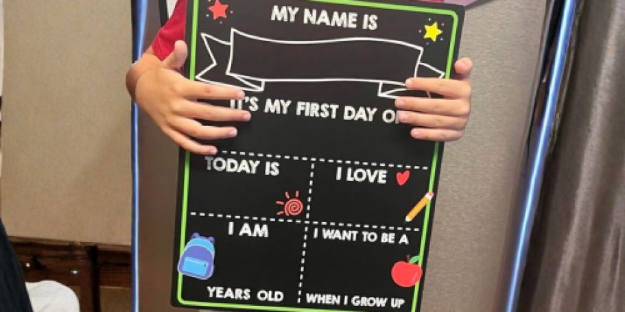 Double-Sided School Chalkboard Signs from $3.49 on Amazon