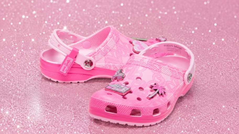 barbie womens crocs with jibbitz