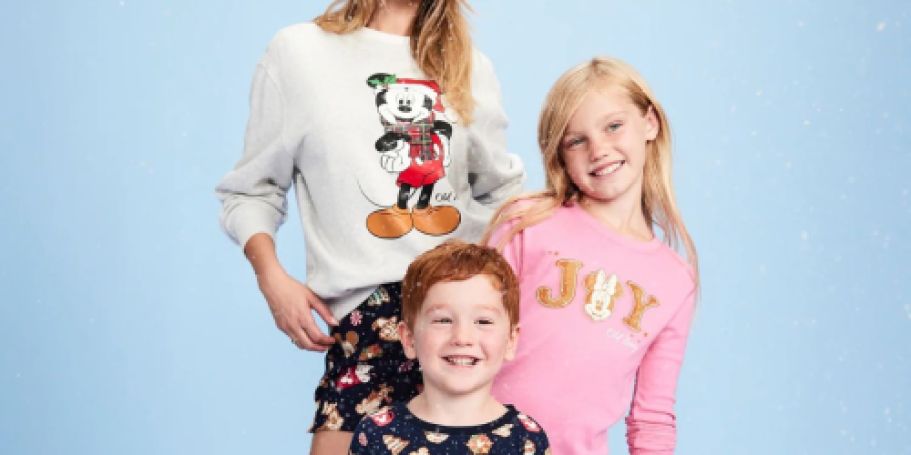 50% Off Old Navy Disney Holiday Clothing & Accessories | Styles from $2.99