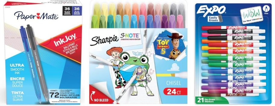 Pens and markers