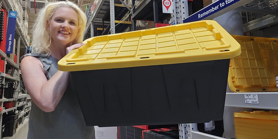 Large 27-Gallon Storage Tote Just $7.98 for Lowe’s Rewards Members