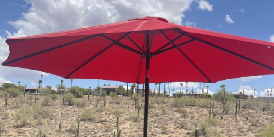 9′ Patio Umbrella Only $25.99 Shipped for Amazon Prime Members