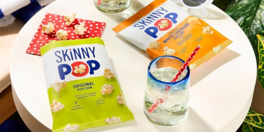 SkinnyPop Popcorn 40-Count Variety Pack Only $13 Shipped on Amazon (33¢ Per Bag)