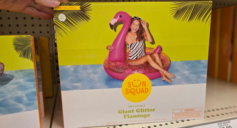 Sun squad glitter flamingo