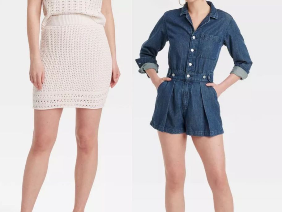 Target skirt and romper