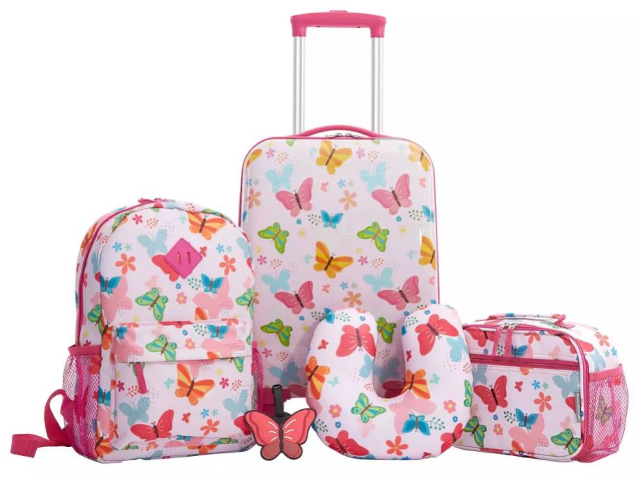 stock image of Travelers Club Kids 5-Piece Luggage Set