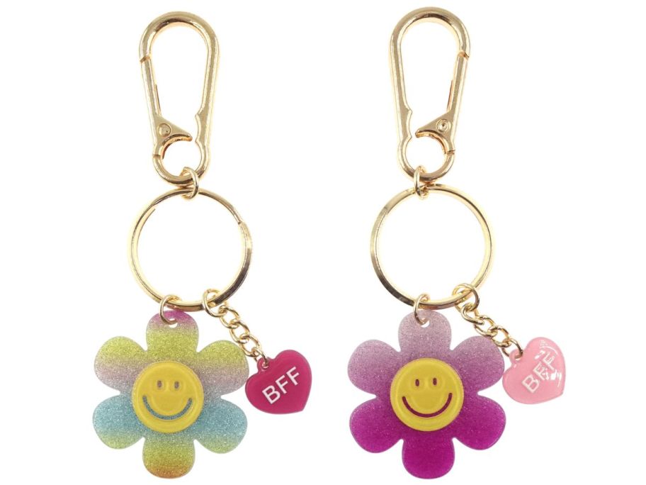 Wonder Nation Girls BFF Flower Bag Charms 2-Piece