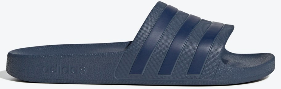 navy blue adidas slide