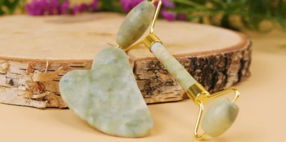 Gua Sha & Jade Roller Set Only $3.74 Shipped for Amazon Prime Members (Reg. $14)