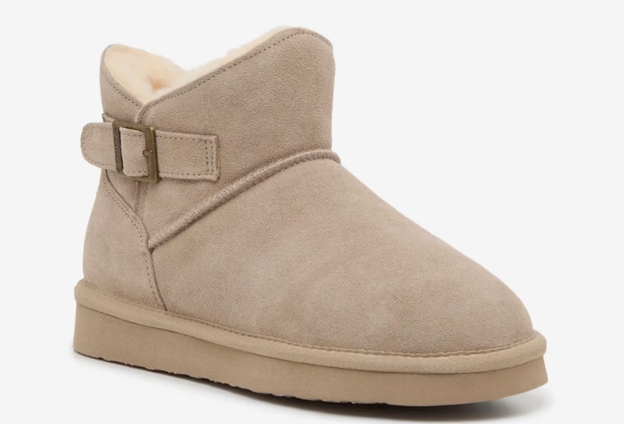 stock photo of beige bootie