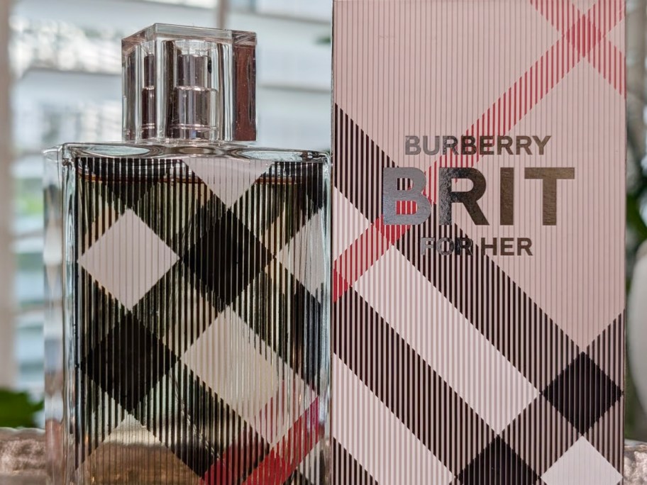 burberry for her perfume bottle and box