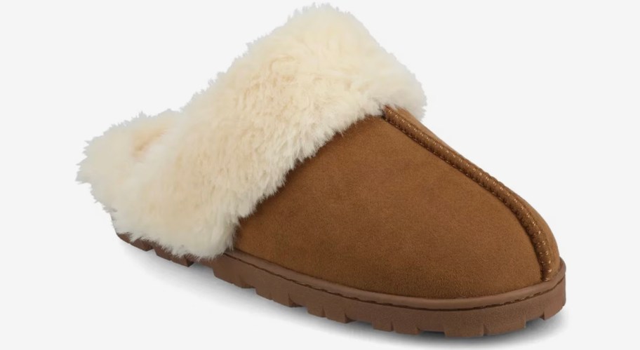 stock photo of brown clog slipper