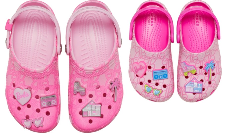 barbie crocs adult and toddler styles