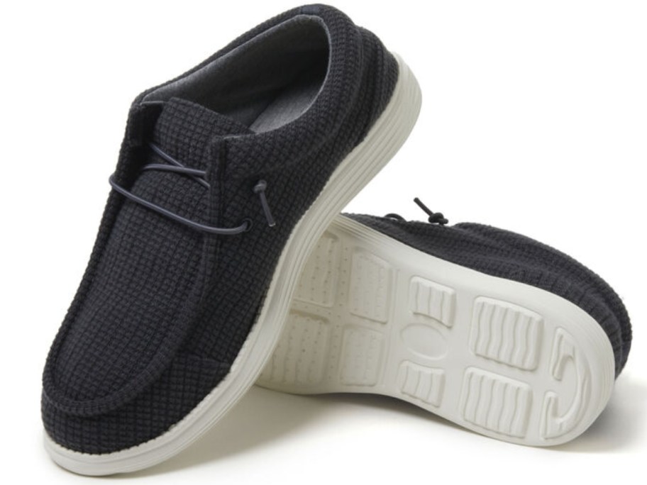 a pair of men's slip on shoes
