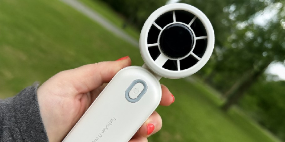 Portable 5-Speed Turbo Fan Just $8.49 on Amazon (Reg. $24)