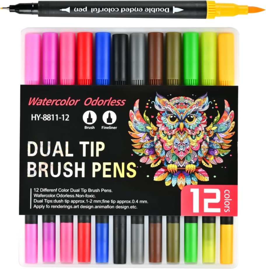 package of brush pens