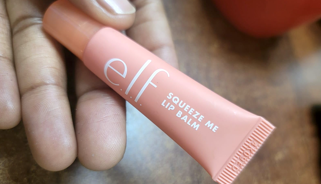 holding Elf lip balm