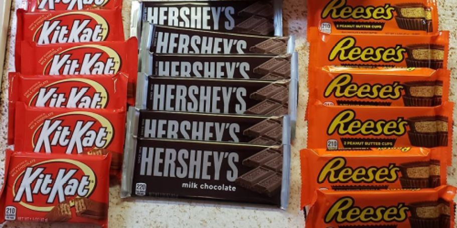 Hershey’s Full-Size Candy Bars 18-Count Variety Pack Just $13 Shipped on Amazon (Only 74¢ Each)