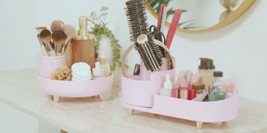 Rotating Makeup Organizer 2-Pack Only $15 Shipped (Reg. $50)