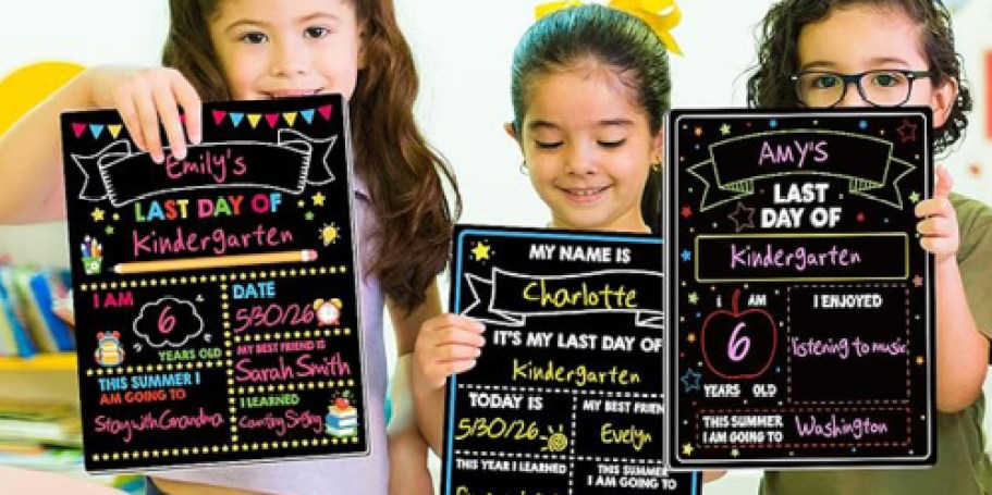 Double-Sided School Chalkboard Signs from $3.99 on Amazon