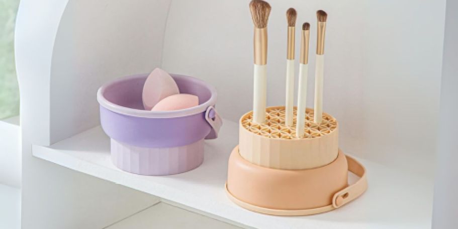 3-in-1 Makeup Brush Cleaner Bowl Only $5.99 on Amazon (Reg. $12)