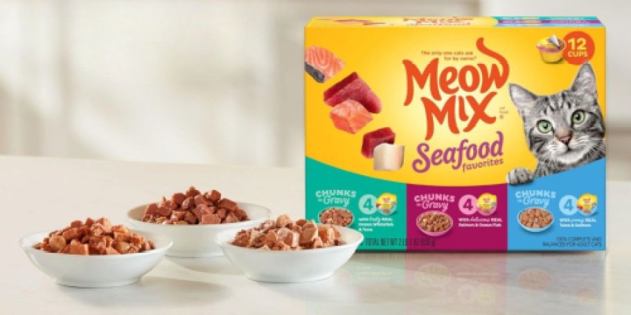 Meow Mix Seafood Wet Cat Food 12-Pack Only $4 Shipped on Amazon