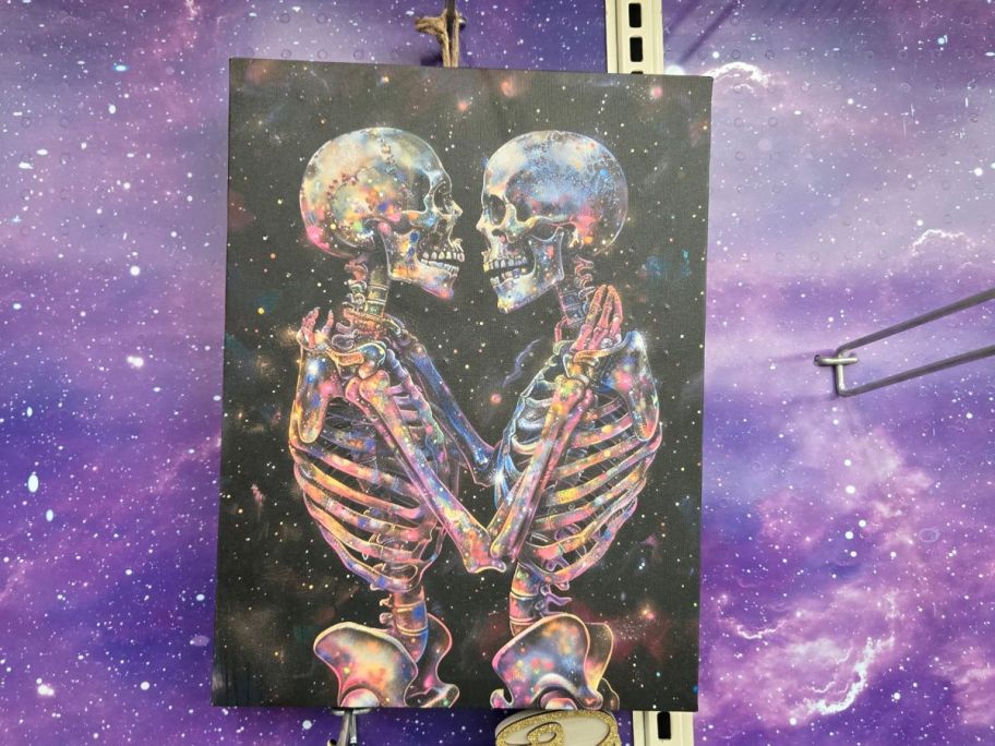 Light Up Skeleton Lovers Wall Art in store