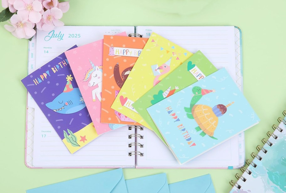 kids animal birthday cards