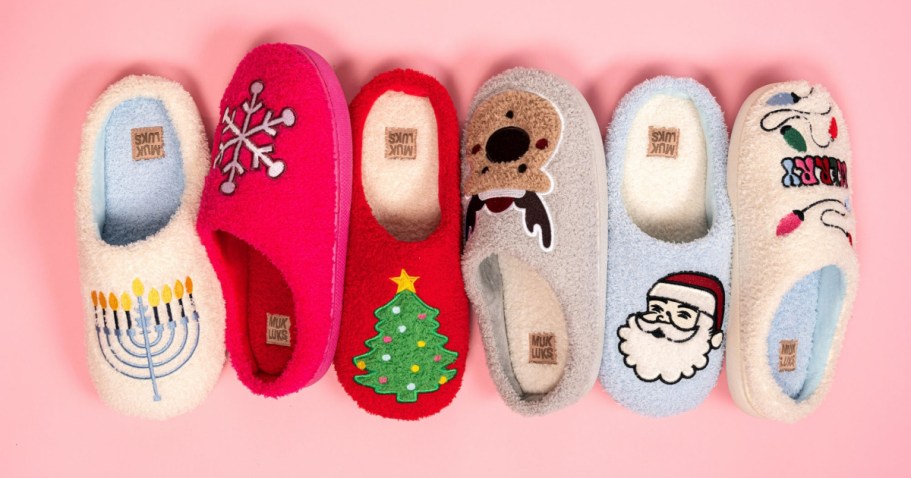 MUK LUKS Holiday Slippers Only $8 on Walmart.com (Reg. $25)