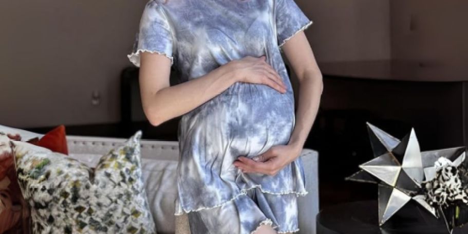 Women’s 2-Piece Maternity Pajama Set Only $7.49 on Amazon (Reg. $20)