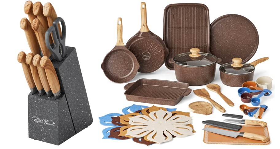 pioneer woman knifes and cookware