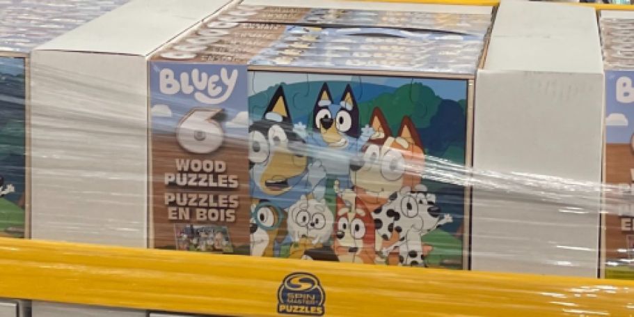 Character Puzzle 6-Packs Only $7 on Walmart.com | Bluey, Disney, & More!