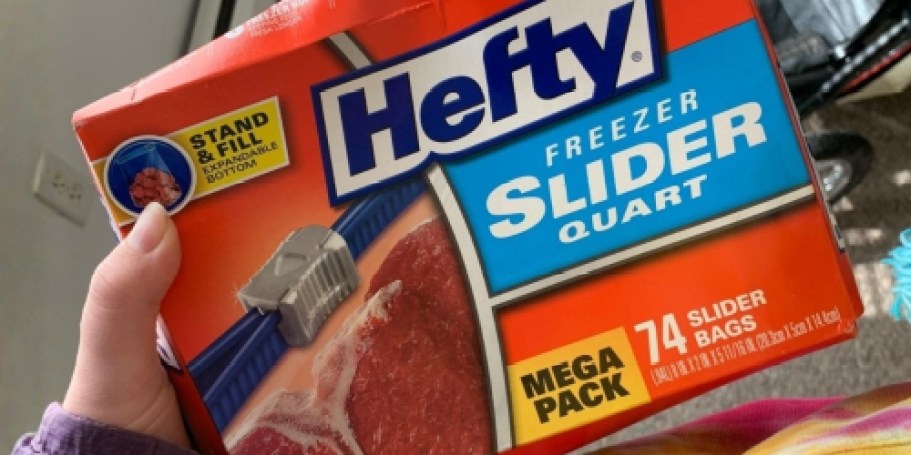 Hefty Slider Quart Freezer Bags 74-Count Just $5.52 Shipped on Amazon (Reg. $10) + More